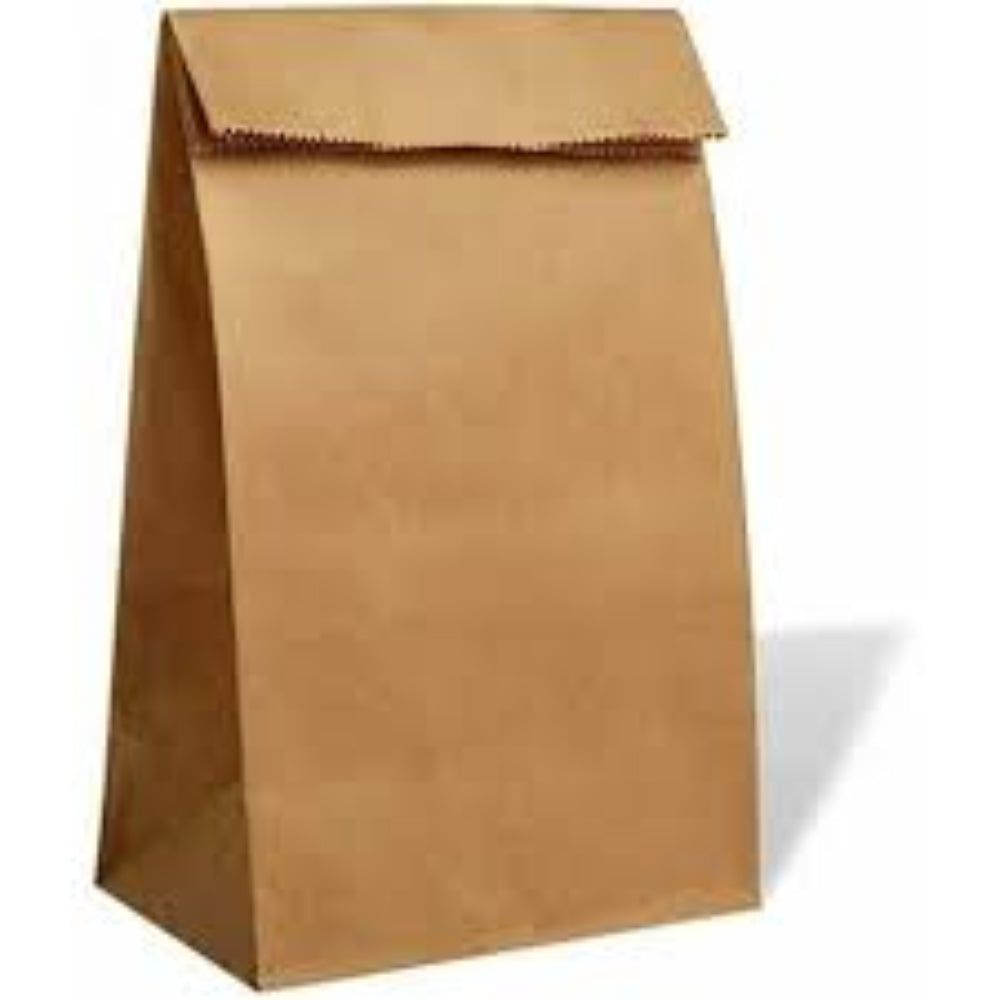 HRD GRAB&G BROWN KRAFT GRAB BAG SOS (250X160X400MM/9.8X6X16Inc) MEDIUM-250PCS