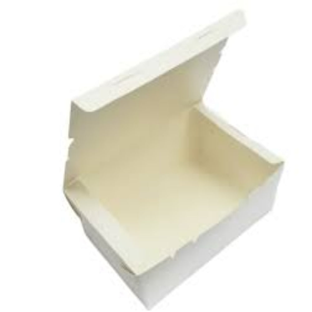HRD MEAL BOX (190X190X70MM/7.5X7.5)WHITE-150PCS