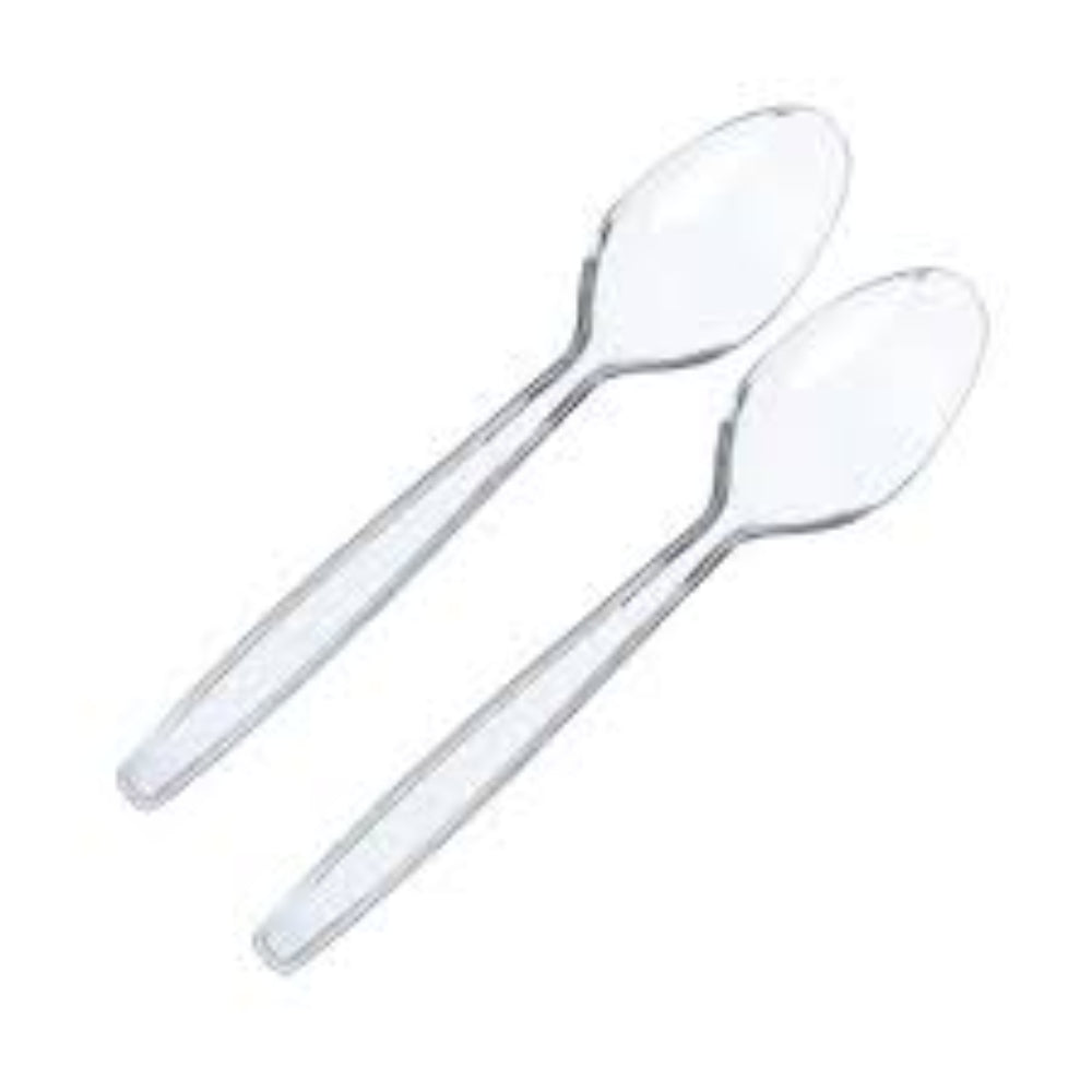 HRD TUZCANI CLEARHEAVY DUTY REUSABLE PS (150MM/5.9) DESSERT SPOON-50PCS
