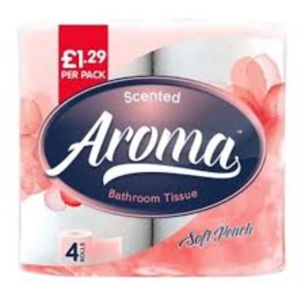 NOVA AROMA TOILET ROLL - 4 PACK PEACH PM-4pcs