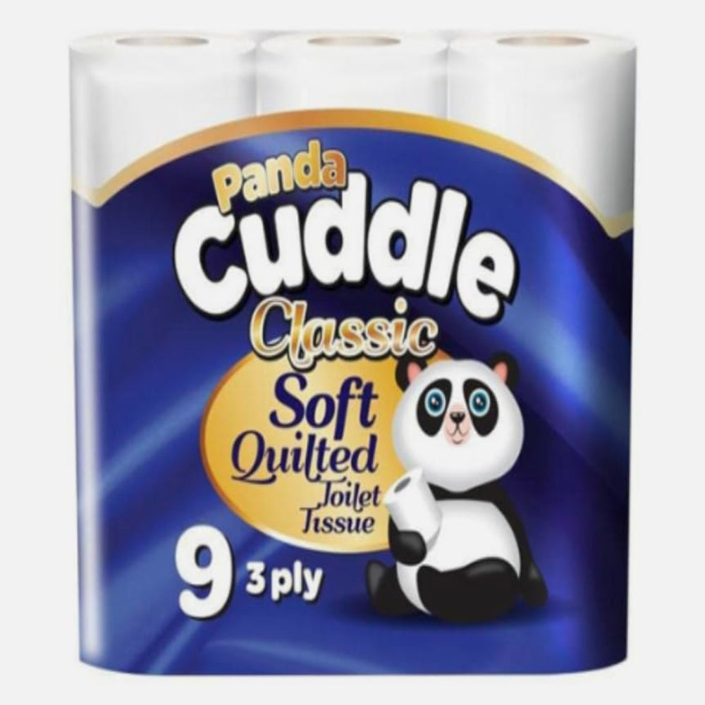 PANDA CUDDLE TOILET TISSUE CLASSIC 3PLY 5x9ROLL