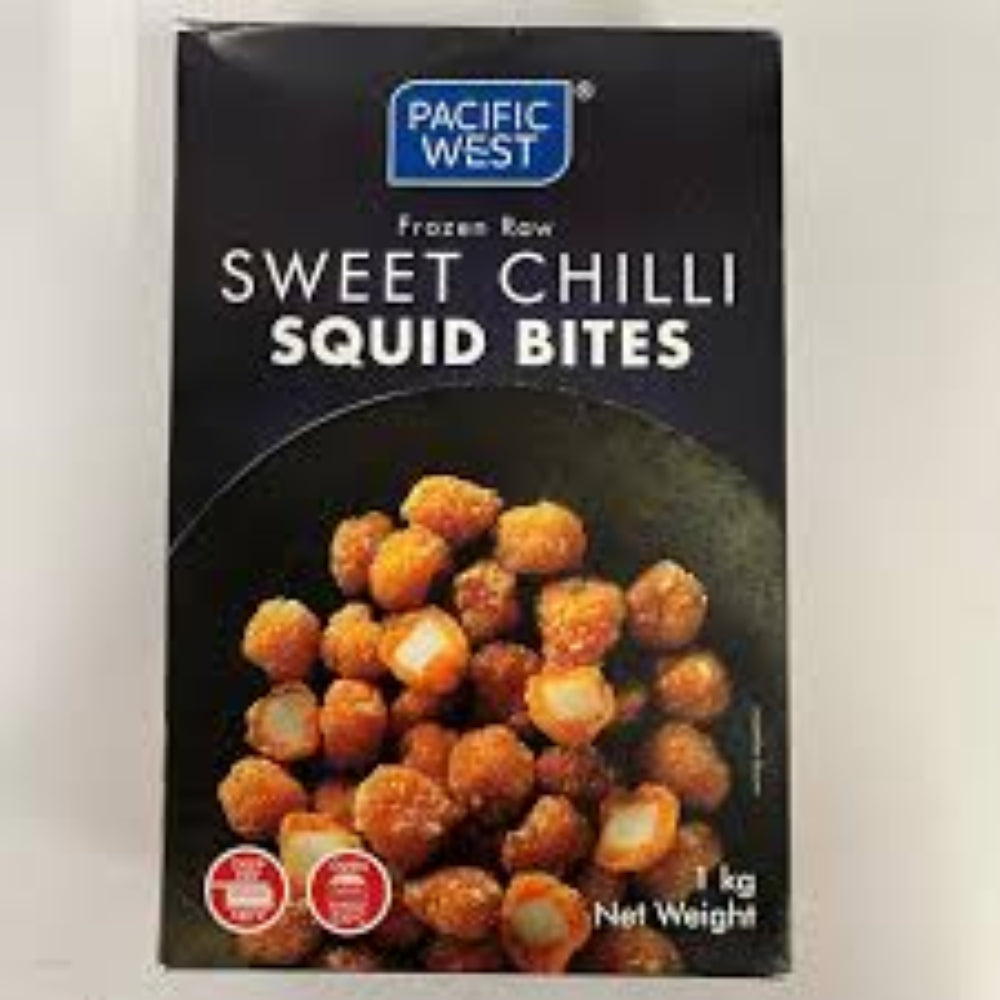 PASIFIC WEST SWEET CHILLI SQUID BITES-1kg