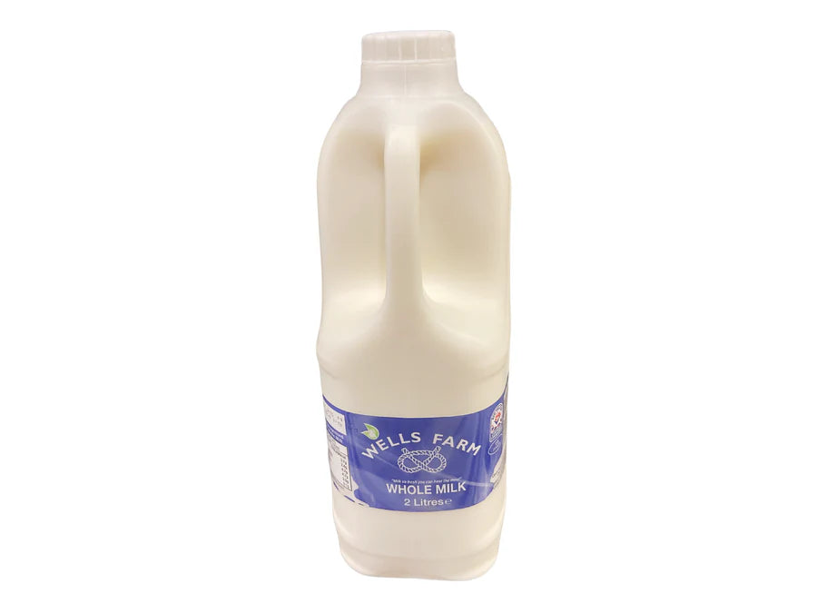 *CTR WELLS FARM WHOLE MILK 6x2lt