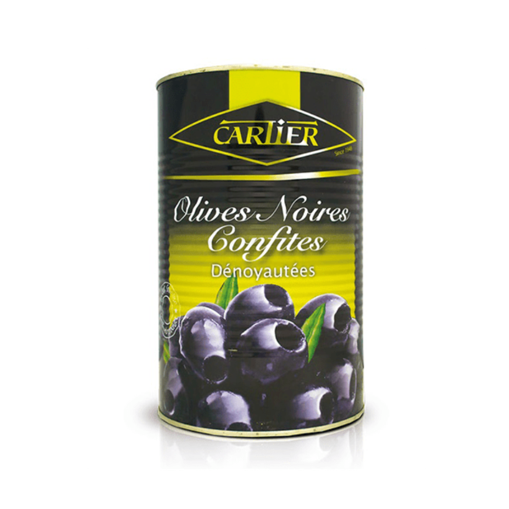 CARTIER BLACK PITTED OLIVES (TIN)(5)