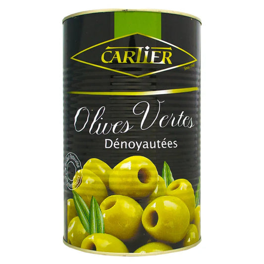 CARTIER GREEN PITTED OLIVES (TIN)(5)