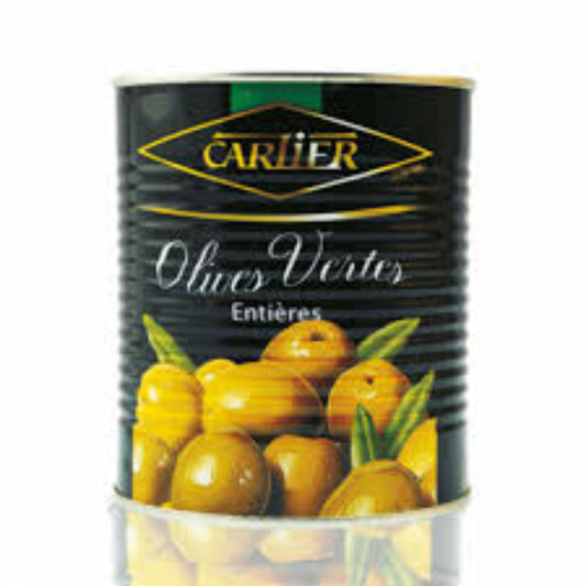 CARTIER GREEN WHOLE OLIVES (TIN)(5)-5KG