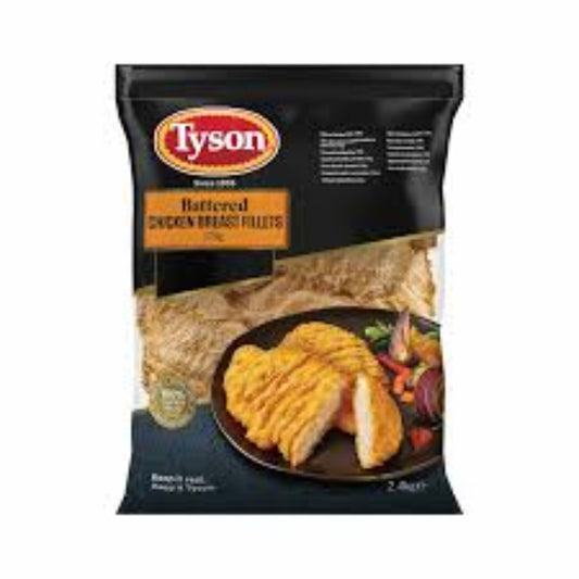 CTF TYSON BATTERED CHICKEN FILLET 120G-2.4kg