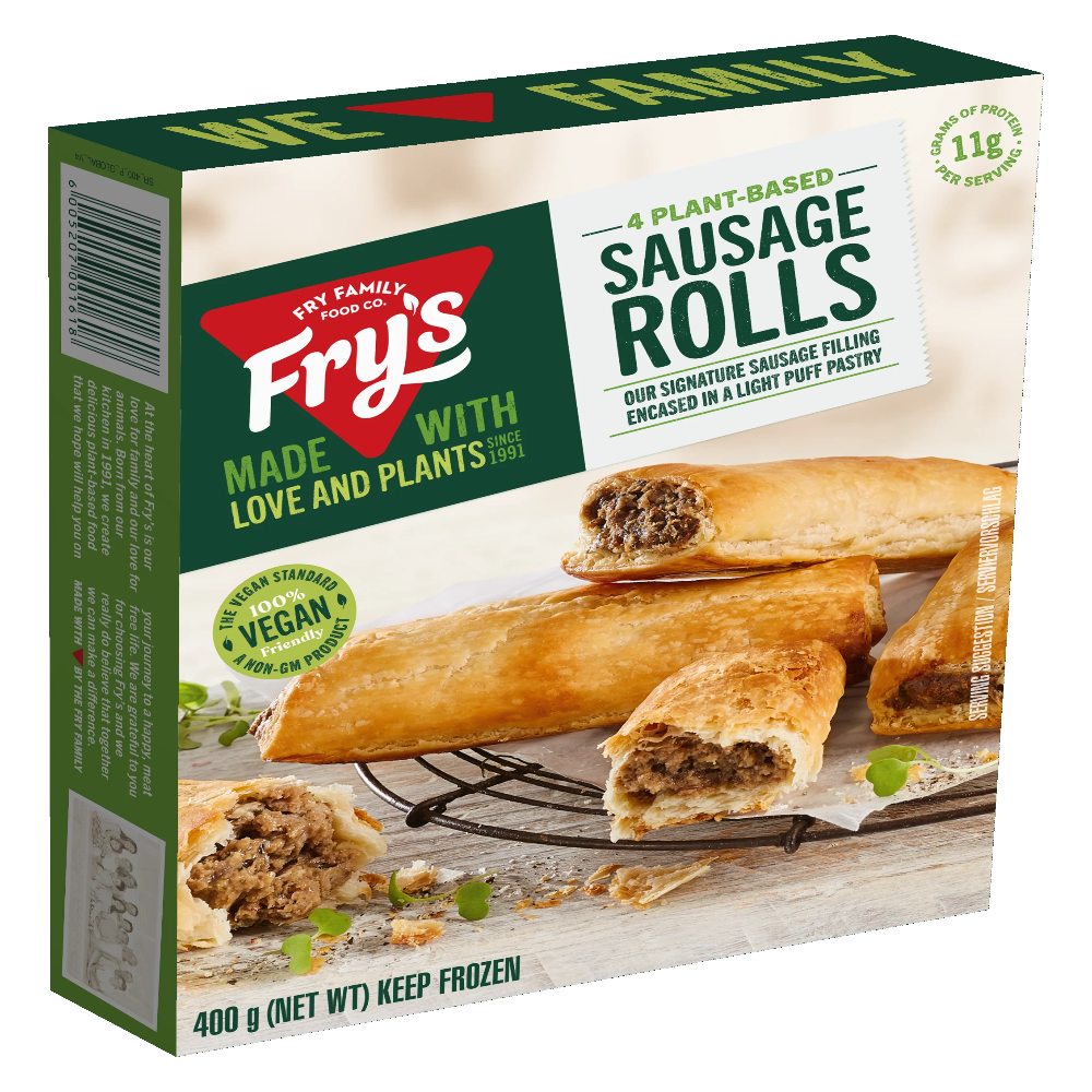 CTF UNBKD VEGAN S/ROLLS 4 (65G) (SELL JUST BOX)-48sausages