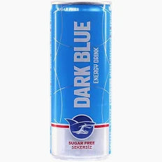 DARK BLUE ENERGY DRINK SUGAR FREE 12x250ml