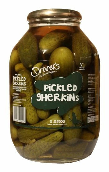 Drivers Pickled Gherkins 4x2.25kg Jar