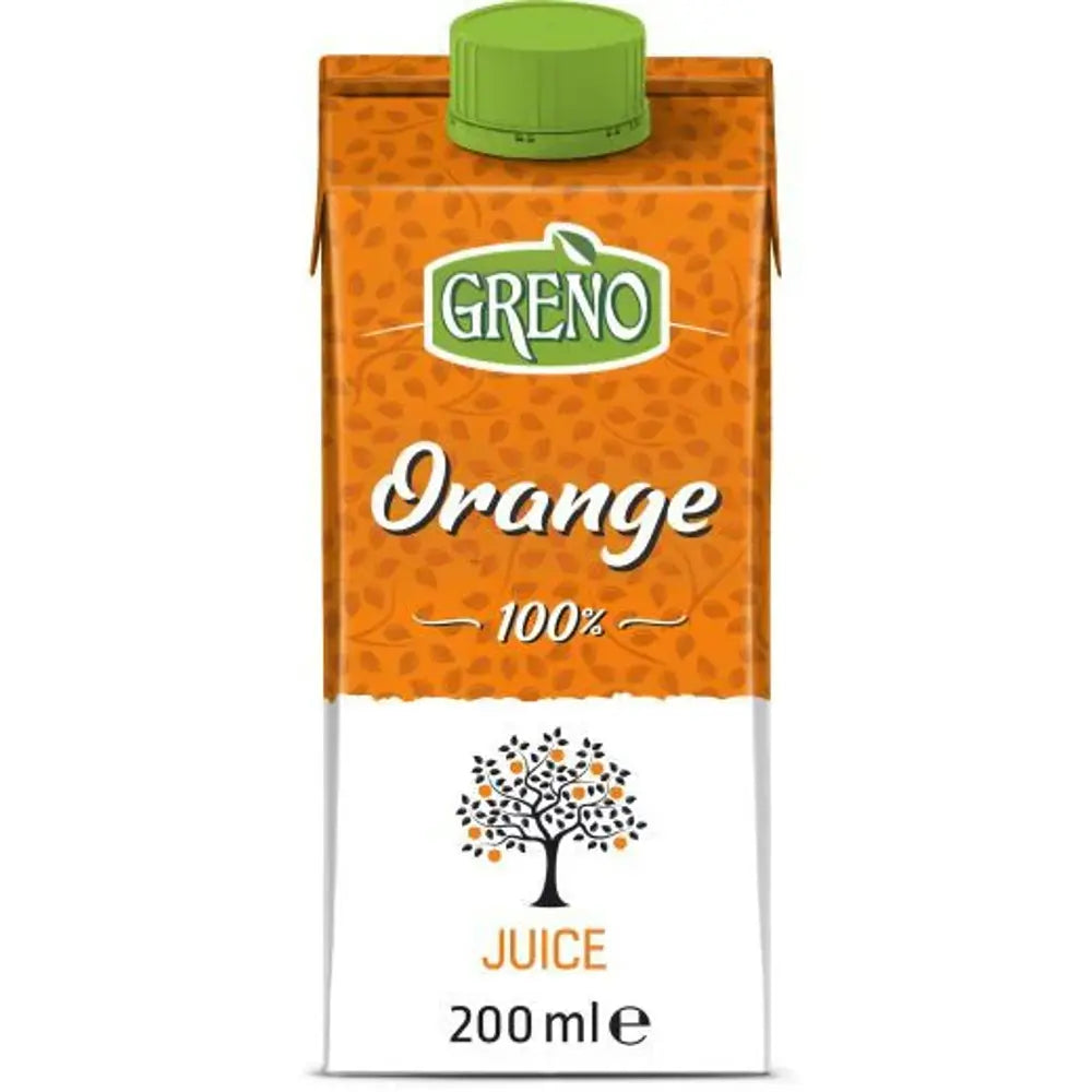 GRENO ORANGE 100% NFC JUICE TETRA PAK