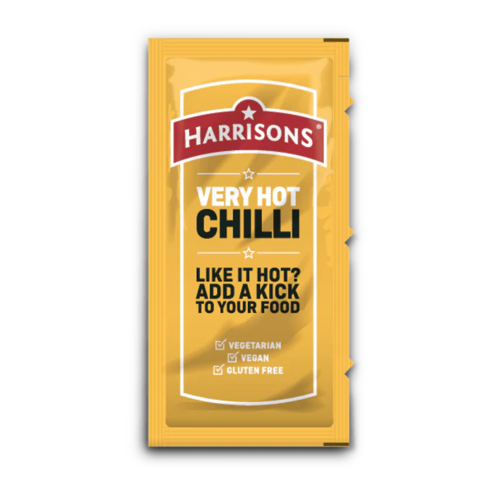 HARRISON VERY HOT CHILLI SAUCE-200PCSx10gr