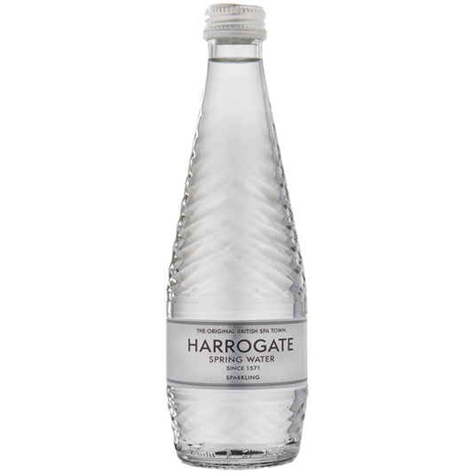 HARROGATE SPARKLING GLASS WATER 24X330ML