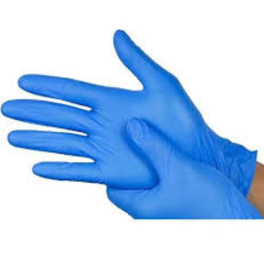 HRD ALLGUARD BLUE VINYL GLOVE (POWDER FREE) MEDIUM-100PCS