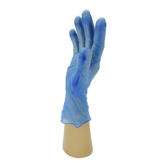 HRD ALLGUARD BLUE VINYL GLOVE (POWDER FREE) SMALL-100PCS