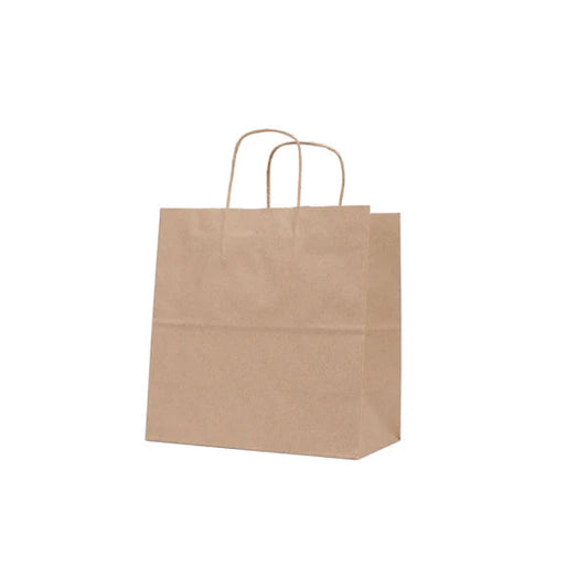 HRD GRAB&G BROWN INT HANDLE PAPER BAG (190X80X250MM/7X3X10Inc) SML-250PCS