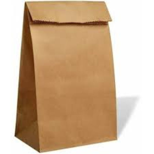 HRD GRAB&G BROWN KRAFT GRAB BAG SOS (250X160X400MM/9.8X6X16Inc) MEDIUM-250PCS