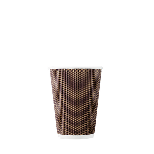 HRD GRAB&G DOUBLE WALL  CUP (340ML/12OZ) BROWN-25pcs