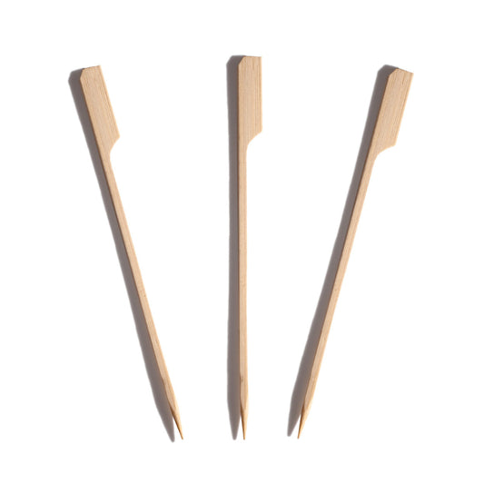 HRD NATURAL L. BAMBOO SKEWER GUSHI GUN SHAPE (150MM/5.9Inc) S/POINT-250pcs