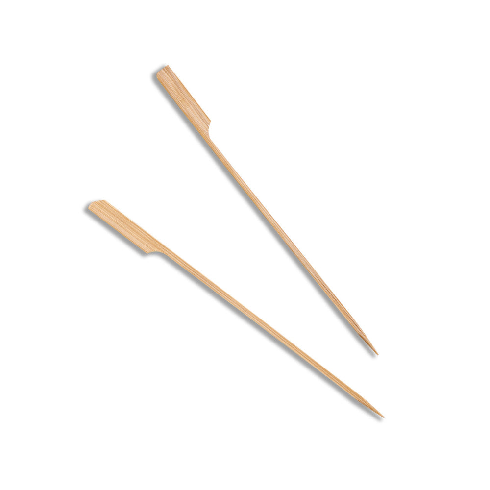 HRD NATURAL L. BAMBOO SKEWER GUSHI GUN SHAPE (210MM/8.4Inc) S/POINT-250pcs