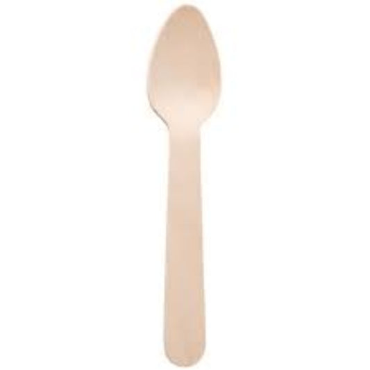 HRD NATURAL L. BIRCHWOOD (110MM/4.3Inc) TEASPOON-100PCS