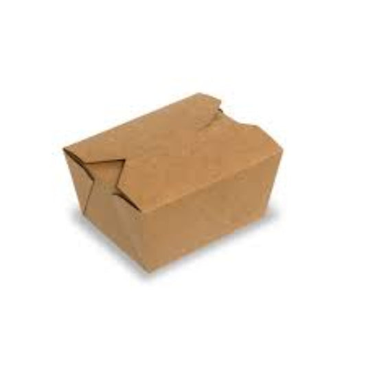 HRD NO.1 SNACK BOX (130/112X106/90X65MM-750ML/26OZ) BROWN-50PCS