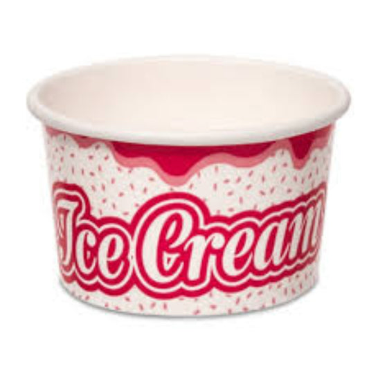 HRD PAPER ICE CREAM TUB (100ML/3.5OZ)-50PCS