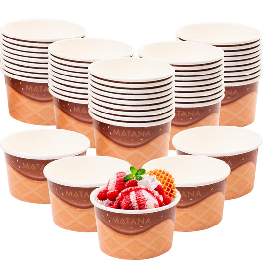 HRD PAPER ICE CREAM TUB (240ML/8OZ)-50PCS