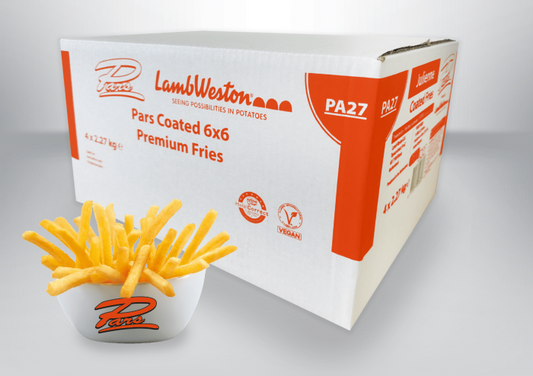 LAMBWESTON PARS 6x6mm COATED FRIES PA27 4x2.27kg