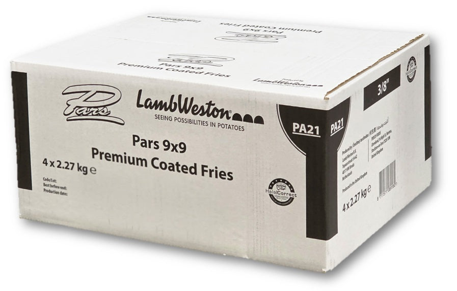 LAMBWESTON PARS COATED FRIES 9x9mm PA21  4x2.27kg