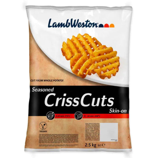 LAMBWESTON SKIN-ON SEASONED CRISSCUTS (LWS901)-2.5KG