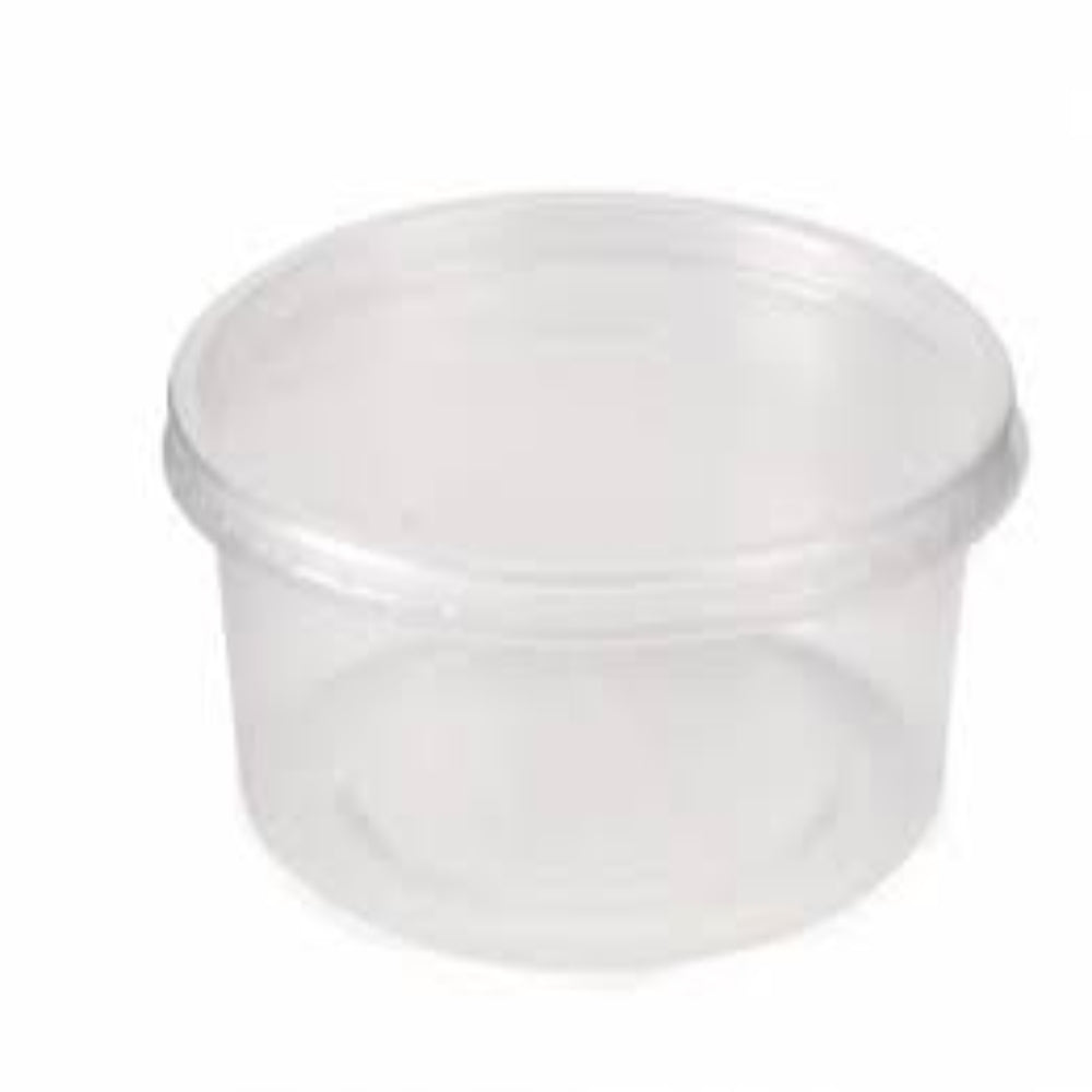 LLL 8OZ MICROWAVE ROUND CONTAINERS DELI POTS + LIDS-250pcs