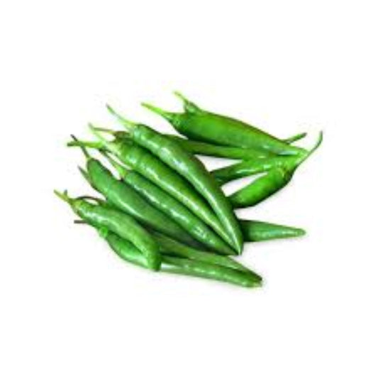 LONG HOT GREEN CHILLI PEPPER 3KG