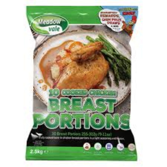 MEADOWVALE 8 COOKED CHICKEN BREAST PORTION-8PCS(283-340G)