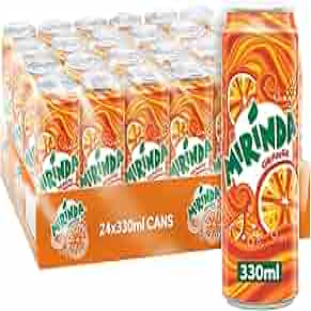 MIRINDA ORANGE SLIM CAN-330ML