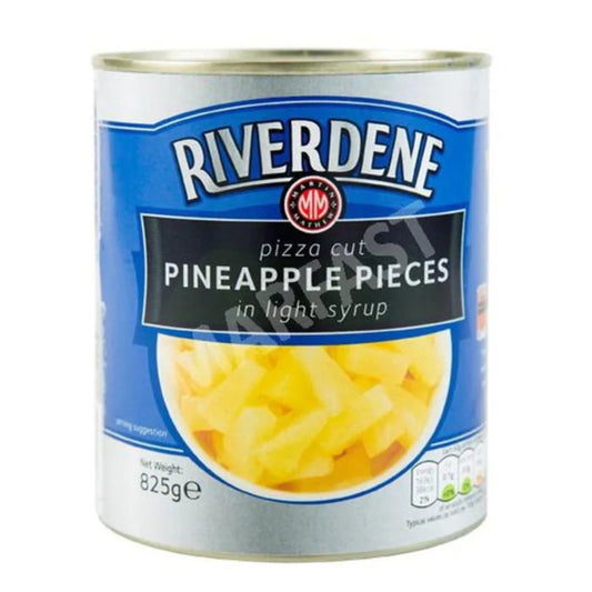 MM RIVERDENE PIZZA CUT PINEAPPLE IN SYRUP-825g
