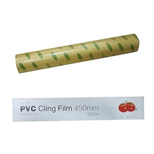 MP 300mm x 300m MAJESTIC LARGE CATERING CLING FILM POLY-WRAPInc -- PVCInc-ROLL