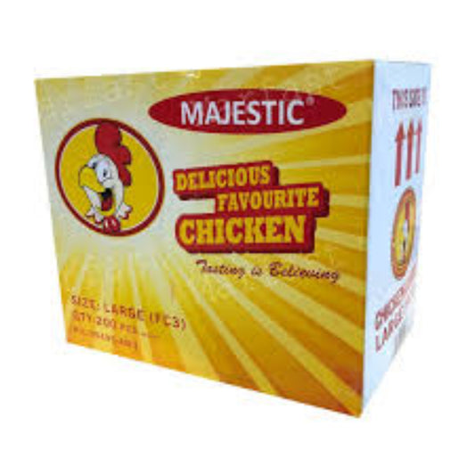 MP LARGE FC3 CHICKEN BOXES MAJESTICInc [216 x 115 x 75mm]Inc-200PCS