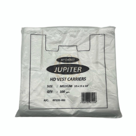 MP MAJECTIC JUPITER WHITE HD VEST CARRIERS MEDIUM (10x15x18) 15MU-100pcs