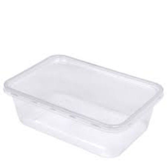 MP MAJESTIC C750 CLEAR PLASTIC RECTANGULAR CONT+LIDS-50pcs