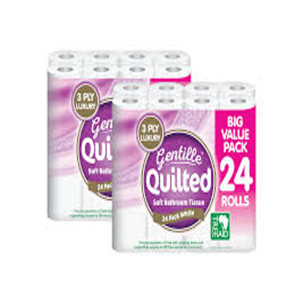 NOVA GENTILLE QUILTED 3 PLY TOILET ROLL - 9 PACK 2.79PM