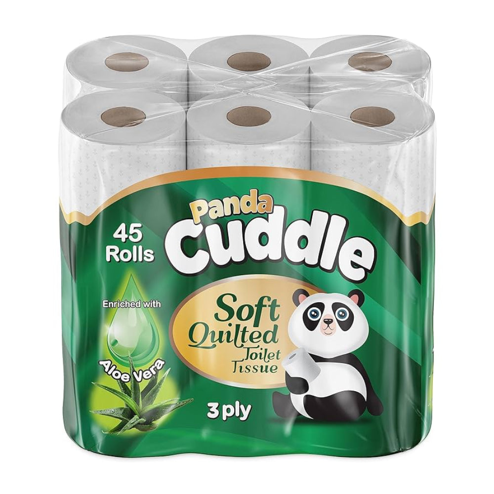 PANDA CUDDLE TOILET TISSUE ALOE VERA-4ROLL