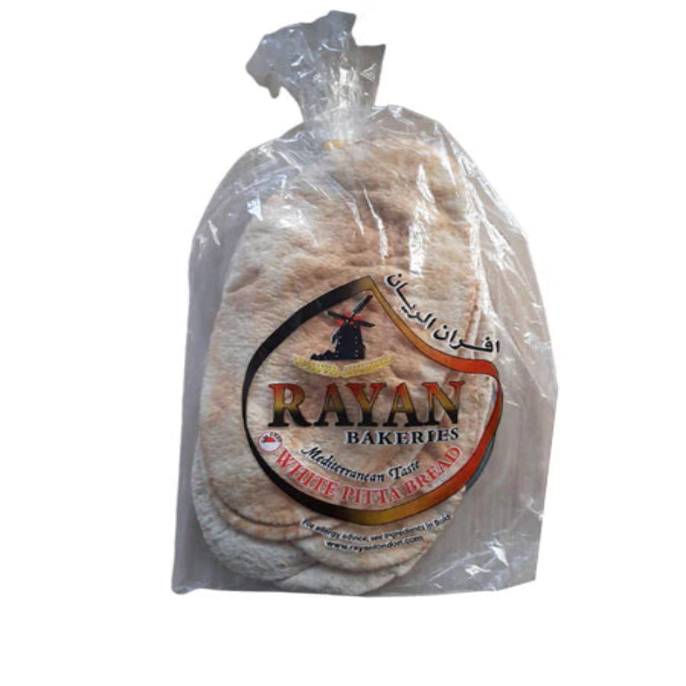 RYN RAYAN BAKERIES WHITE PITTA BREAD-5PCS