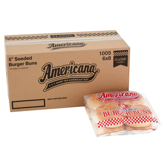SP AMERICAN SEEDED BURGERS BUNS 4.5Inc(48PCS)-12pc(109-115mm)