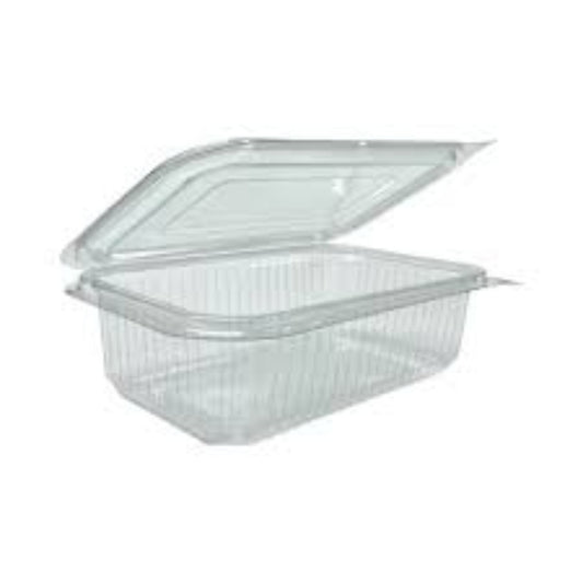 UKF MG 1000CC CLEAR HINGED PLASTIC CONT-100PCS