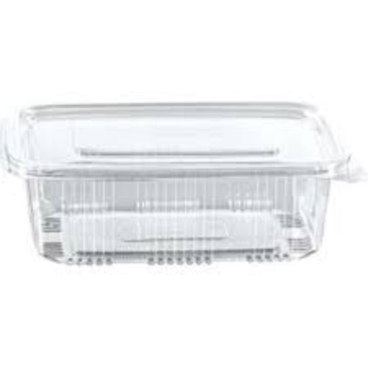 UKF MG 150CC CLEAR HINGED PLASTIC CONT-100PCS