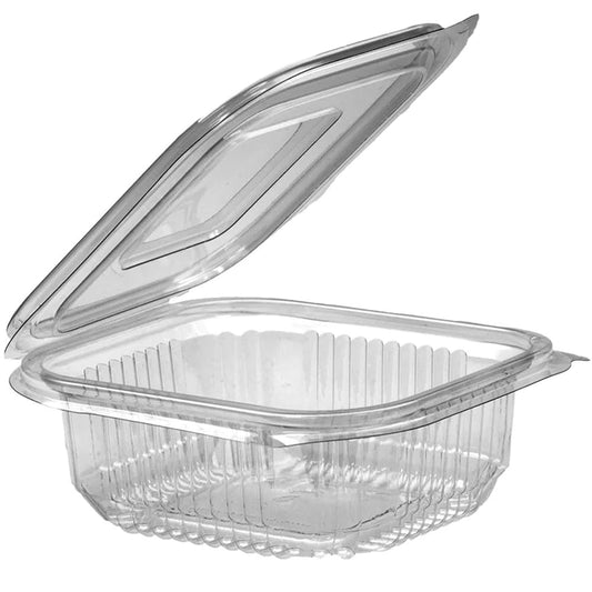 UKF MG 250CC CLEAR HINGED PLASTIC CONT-100PCS
