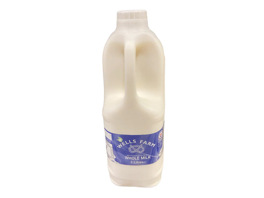 *CTR WELLS FARM WHOLE MILK 6x2lt